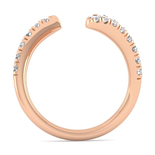 14K Rose Gold Diamond Matching Wedding Band