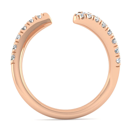 14K Rose Gold Diamond Matching Wedding Band