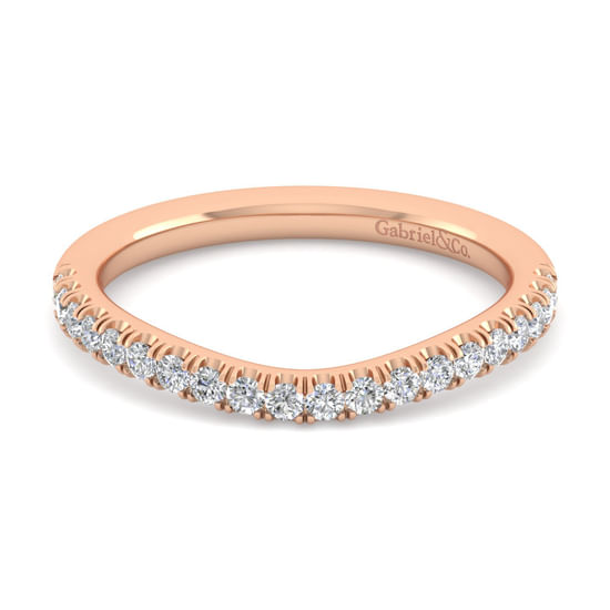 Gabriel - 14K Rose Gold Diamond Matching Wedding Band