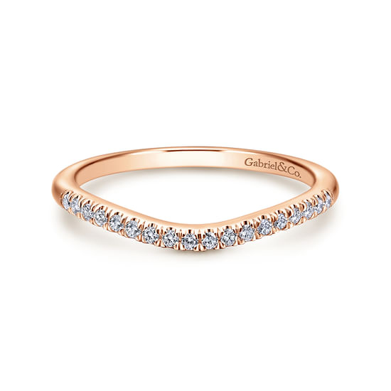 Gabriel - 14K Rose Gold Diamond Matching Wedding Band