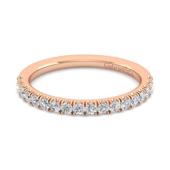Gabriel - 14K Rose Gold Diamond Matching Wedding Band Gabriel - 14K Rose Gold Diamond Matching Wedding Band