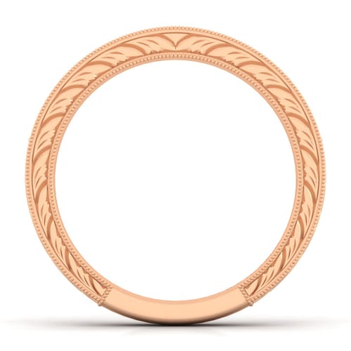 14K Rose Gold Diamond Matching Wedding Band