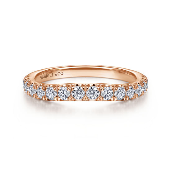 Gabriel - 14K Rose Gold Diamond Matching Wedding Band