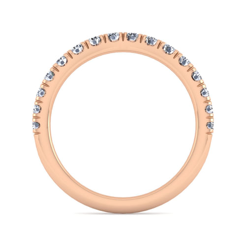 14K Rose Gold Diamond Matching Wedding Band