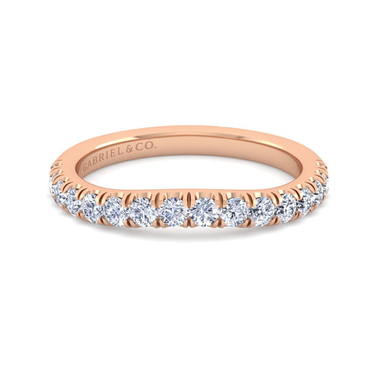 Gabriel - 14K Rose Gold Diamond Matching Wedding Band