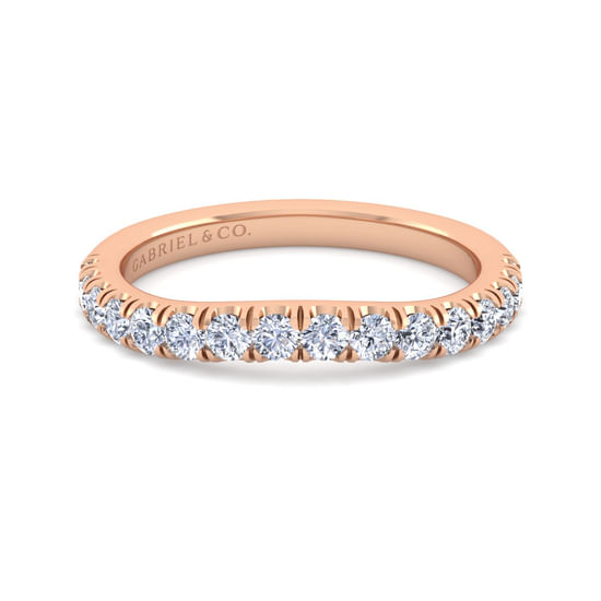Gabriel - 14K Rose Gold Diamond Matching Wedding Band