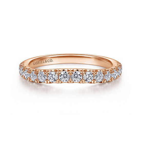 Gabriel - 14K Rose Gold Diamond Matching Wedding Band