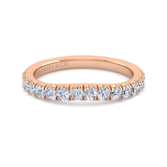 Gabriel - 14K Rose Gold Diamond Matching Wedding Band Gabriel - 14K Rose Gold Diamond Matching Wedding Band