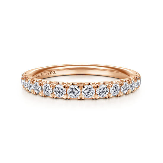 Gabriel - 14K Rose Gold Diamond Matching Wedding Band