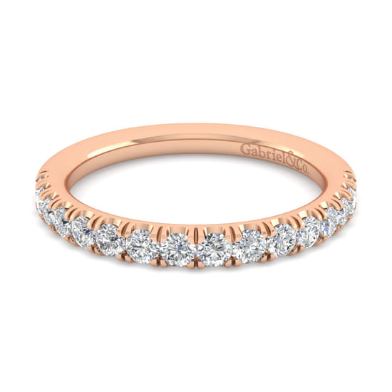 Gabriel - 14K Rose Gold Diamond Matching Wedding Band