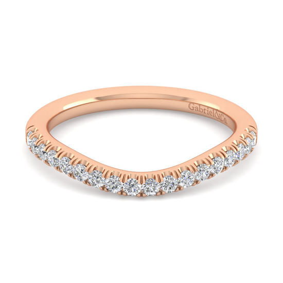 Gabriel - 14K Rose Gold Diamond Matching Wedding Band