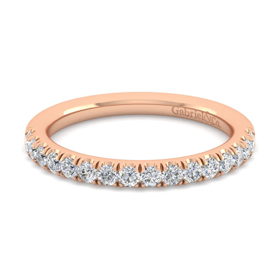 Gabriel - 14K Rose Gold Diamond Matching Wedding Band