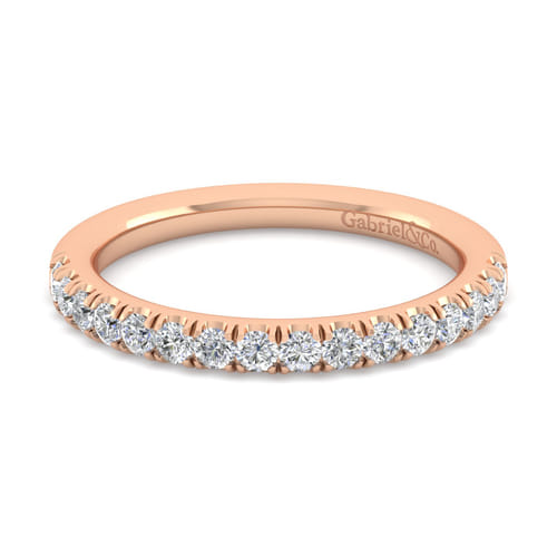 14K Rose Gold Diamond Matching Wedding Band 14K Rose Gold Diamond Matching Wedding Band