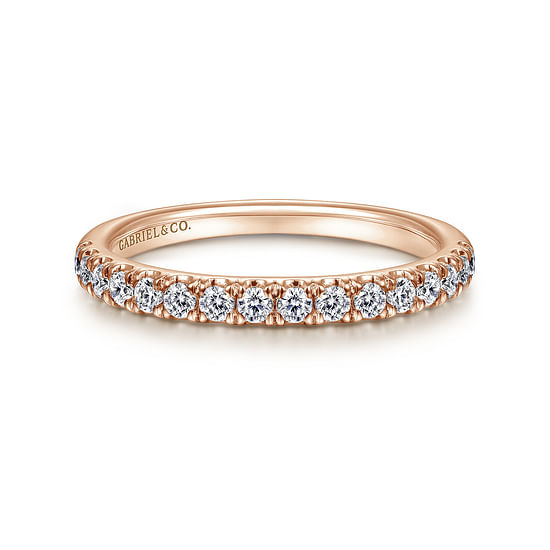 Gabriel - 14K Rose Gold Diamond Matching Wedding Band