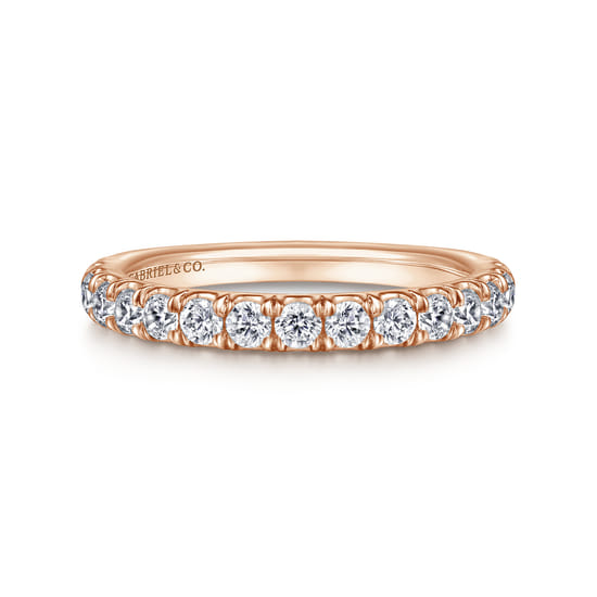 Gabriel - 14K Rose Gold Diamond Matching Wedding Band