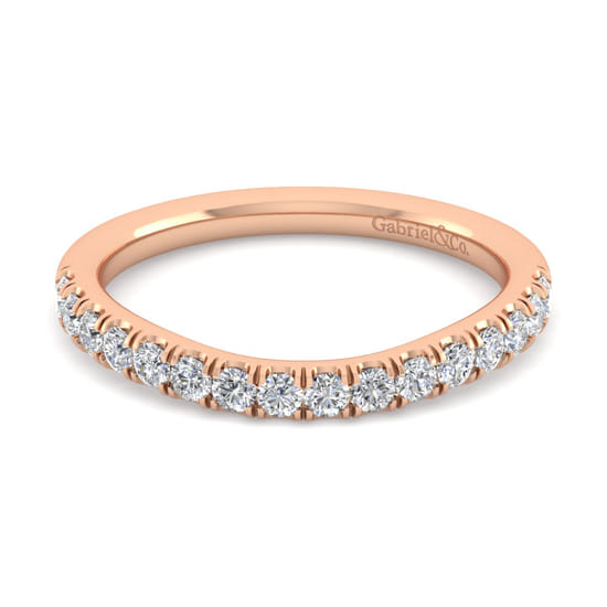 Gabriel - 14K Rose Gold Diamond Matching Wedding Band