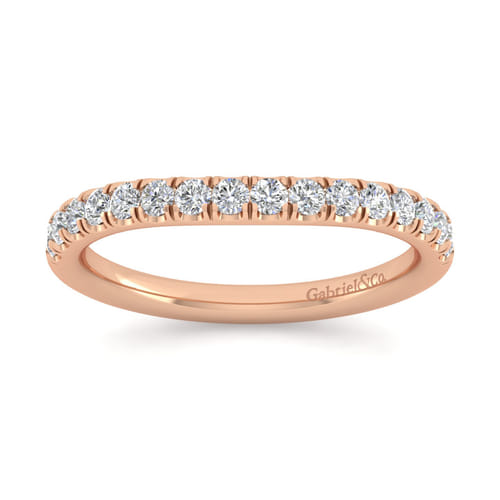 14K Rose Gold Diamond Matching Wedding Band 14K Rose Gold Diamond Matching Wedding Band