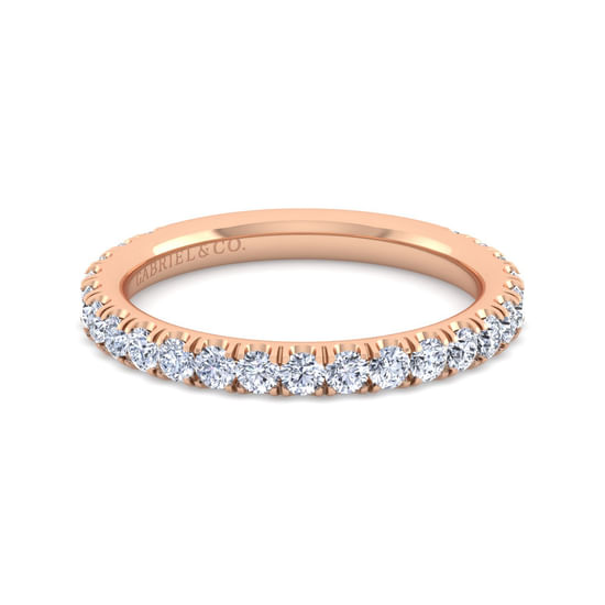 Gabriel - 14K Rose Gold Diamond Matching Wedding Band