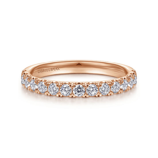 Gabriel - 14K Rose Gold Diamond Matching Wedding Band