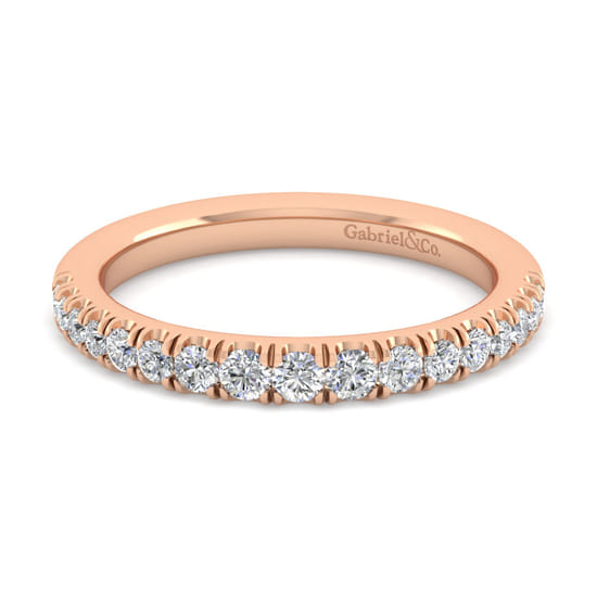 Gabriel - 14K Rose Gold Diamond Matching Wedding Band