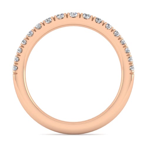 14K Rose Gold Diamond Matching Wedding Band