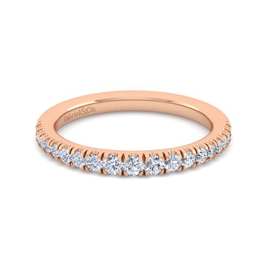 Gabriel - 14K Rose Gold Diamond Matching Wedding Band