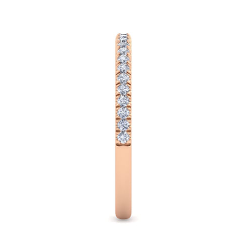 14K Rose Gold Diamond Matching Wedding Band