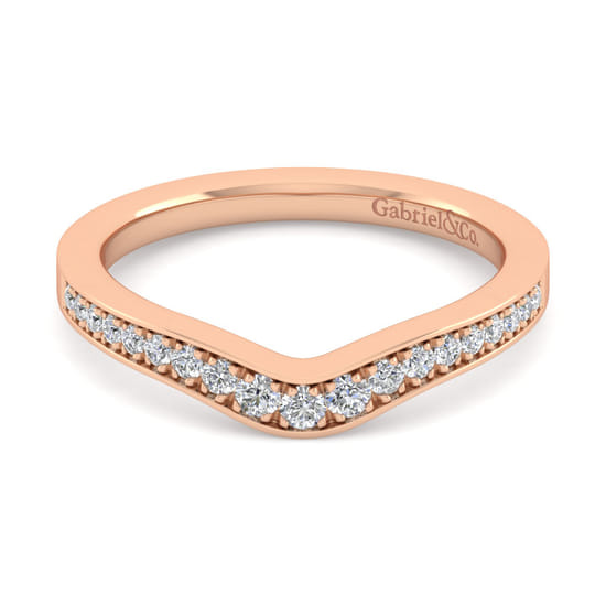Gabriel - 14K Rose Gold Diamond Matching Wedding Band