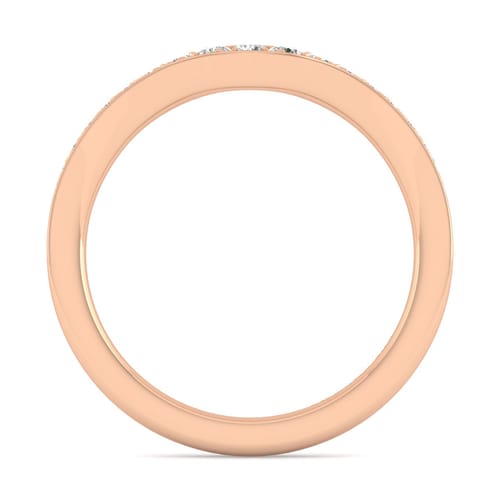 14K Rose Gold Diamond Matching Wedding Band 14K Rose Gold Diamond Matching Wedding Band