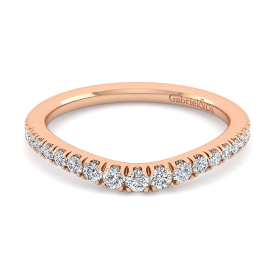 Gabriel - 14K Rose Gold Diamond Matching Wedding Band