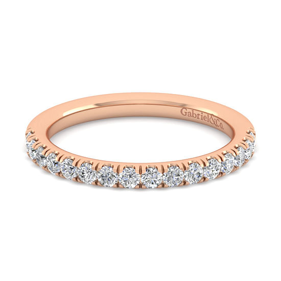 Gabriel - 14K Rose Gold Diamond Matching Wedding Band