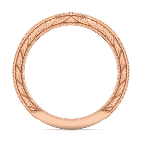 14K Rose Gold Diamond Matching Wedding Band