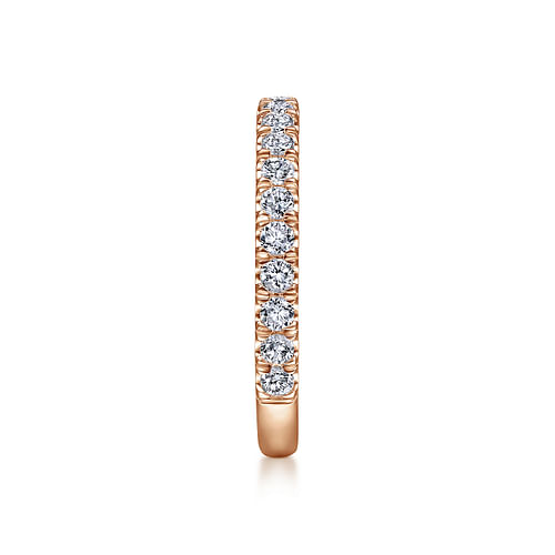 14K Rose Gold Diamond Matching Wedding Band