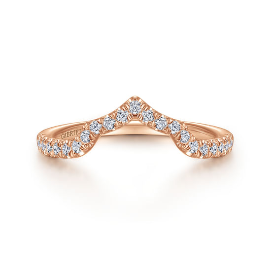 Gabriel - 14K Rose Gold Diamond Matching Wedding Band