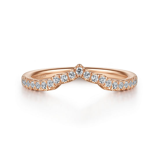 Gabriel - 14K Rose Gold Diamond Matching Wedding Band