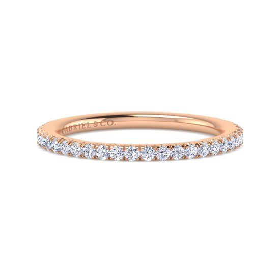 Gabriel - 14K Rose Gold Diamond Matching Wedding Band