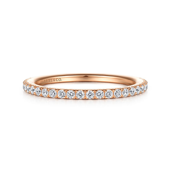 Gabriel - 14K Rose Gold Diamond Matching Wedding Band