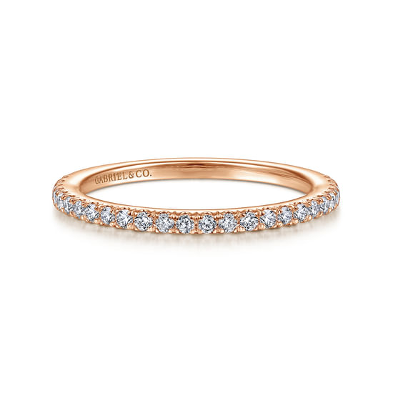 Gabriel - 14K Rose Gold Diamond Matching Wedding Band