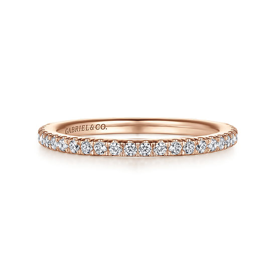 Gabriel - 14K Rose Gold Diamond Matching Wedding Band