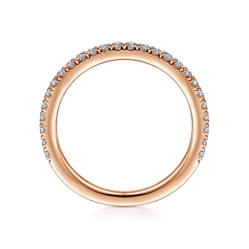 14K Rose Gold Diamond Matching Wedding Band