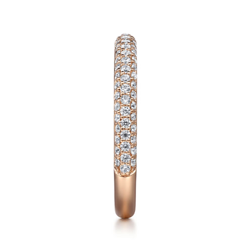 14K Rose Gold Diamond Matching Wedding Band