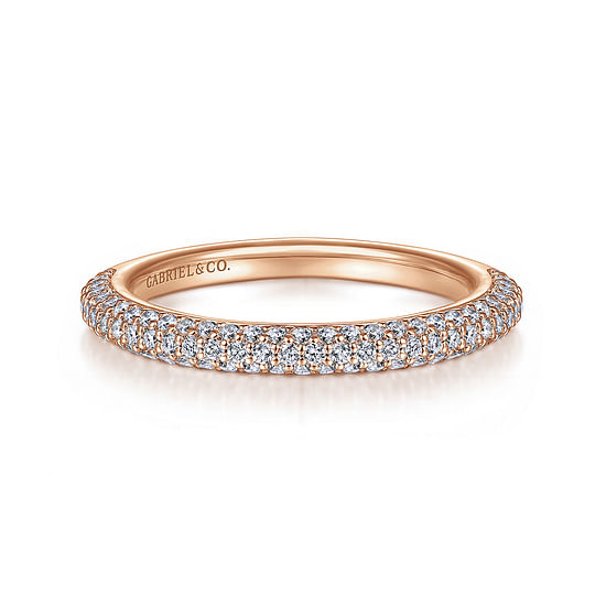 Gabriel - 14K Rose Gold Diamond Matching Wedding Band