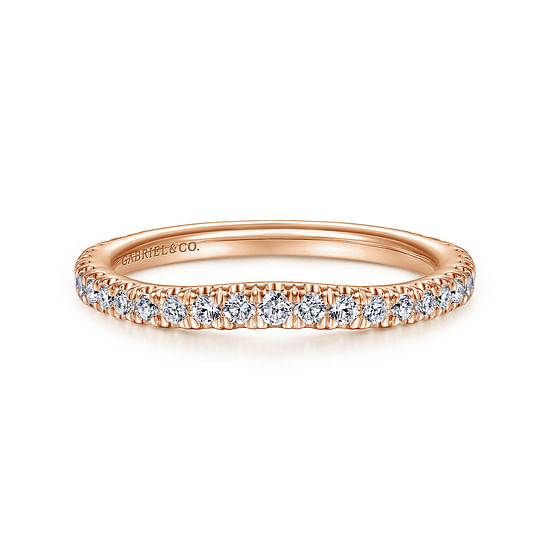 Gabriel - 14K Rose Gold Diamond Matching Wedding Band