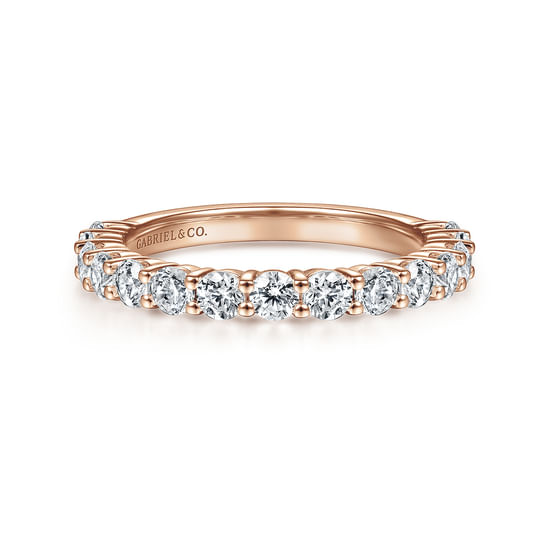 Gabriel - 14K Rose Gold Diamond Matching Wedding Band