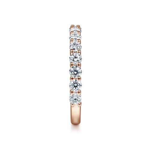 14K Rose Gold Diamond Matching Wedding Band