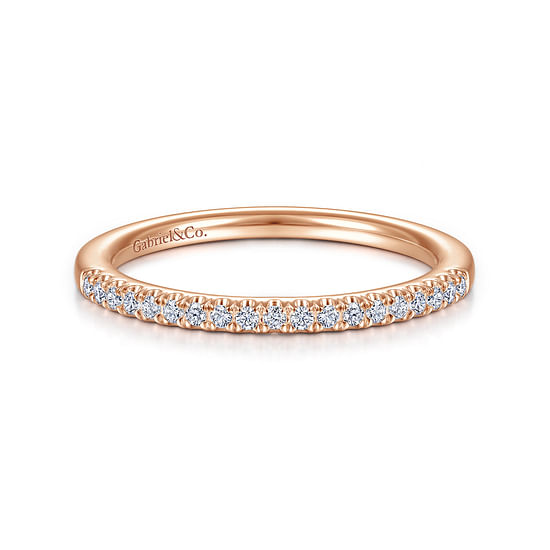 Gabriel - 14K Rose Gold Diamond Matching Wedding Band