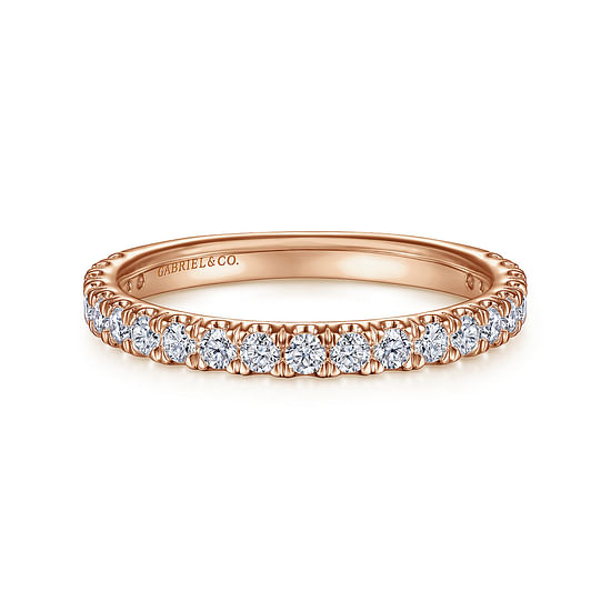 Gabriel - 14K Rose Gold Diamond Matching Wedding Band