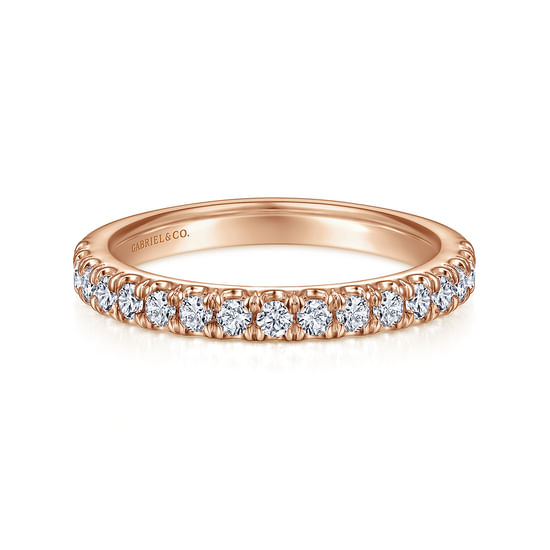 Gabriel - 14K Rose Gold Diamond Matching Wedding Band