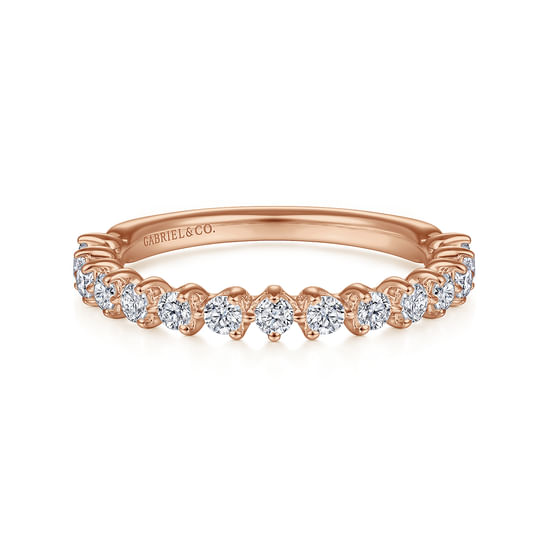 Gabriel - 14K Rose Gold Diamond Matching Wedding Band