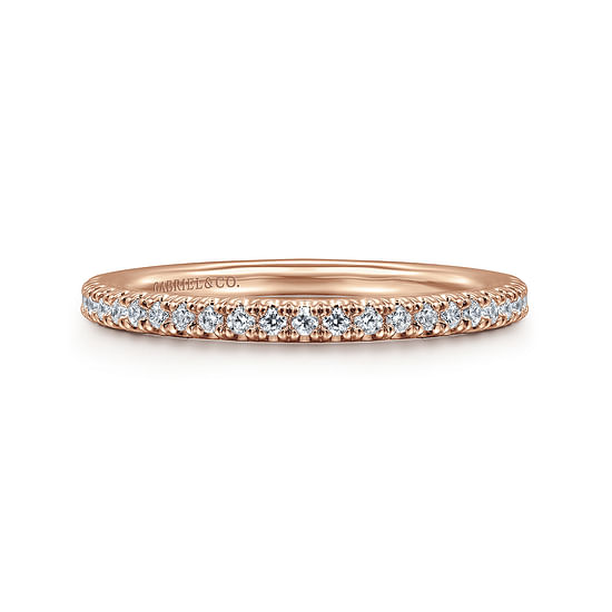 Gabriel - 14K Rose Gold Diamond Matching Wedding Band